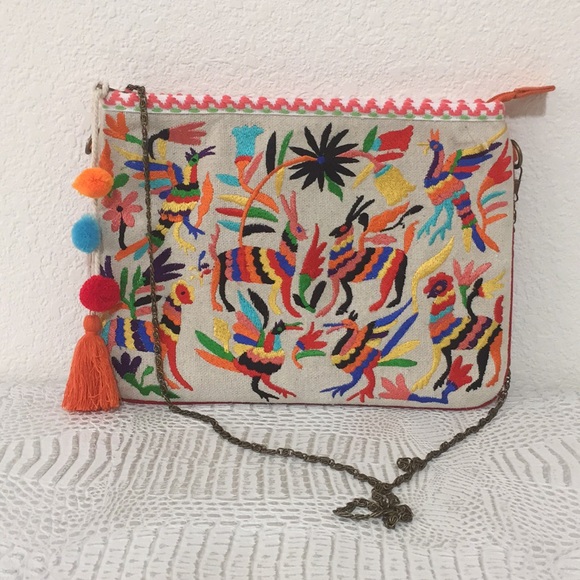 New Steve Madden Bsimba canvas clutch shoulder bag - Picture 2 of 8